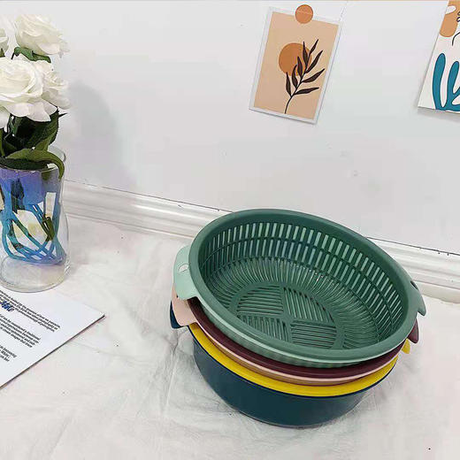 北欧撞色沥水篮6件套 商品图1