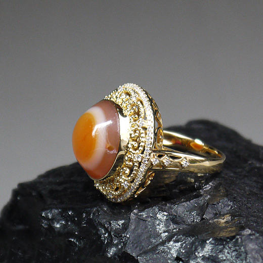 羊眼板珠“如意眼”戒指 商品图3