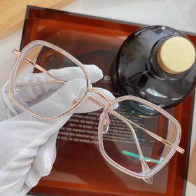 客配 小香透明框架 825/700度+50/70度散光 1.74防蓝光镜片