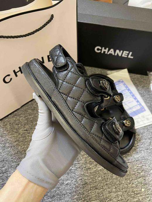 香奈儿经典款凉鞋，配全套包装，橡胶底耐磨防滑，鞋面牛皮耐穿舒适，清仓特价处理🉐️，实拍 商品图2