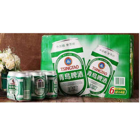 【55元/箱】青岛听装冰纯啤酒330ml*24罐（050100803）