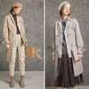 Famecoco范可儿假两件风衣秋季女士气质中长款外套F216AT001 商品缩略图4