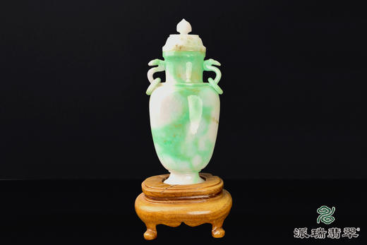 派瑞翡翠 翡翠摆件 糯种 绿色 紫色 商品图1