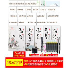 六品堂凹槽练字帖成人行书速成行楷书钢笔字帖硬笔男女生反复21天神器成年本正楷字体临摹初学漂亮大学生书法练习写字楷书手写练字