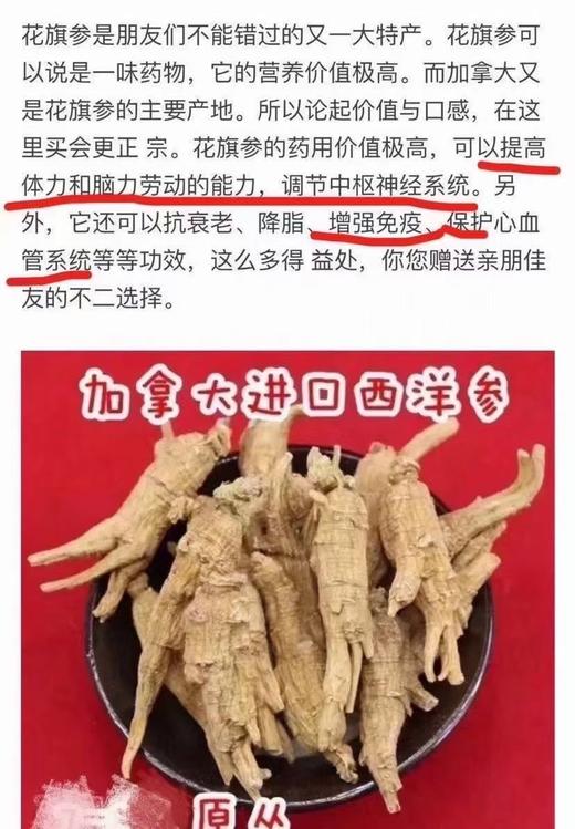 加拿大野生原枝西洋参 227g/袋（跨境） 商品图4