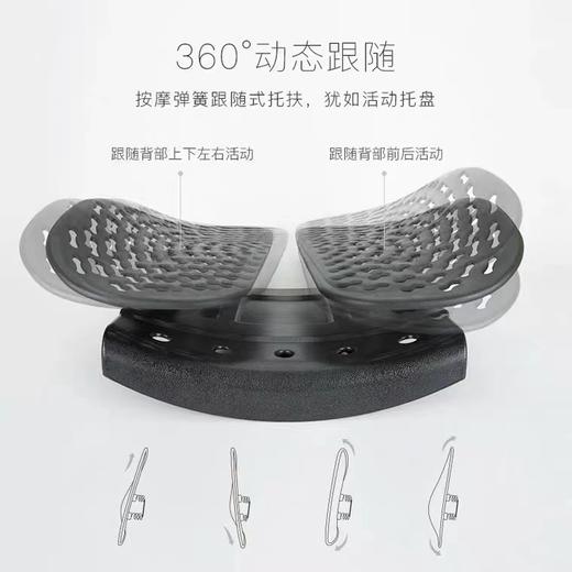 新款双背腰靠垫夏季通风按摩腰靠汽车护腰靠垫办公室座椅靠背腰托 商品图5