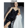 VIMAGE纬漫纪夏季新款时尚舒适性感吊带开叉连衣裙女裙V1507182 商品缩略图0