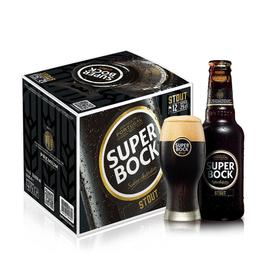 超级波克SuperBock葡萄牙进口拉环盖黑啤酒整箱原瓶装进口250ml*12