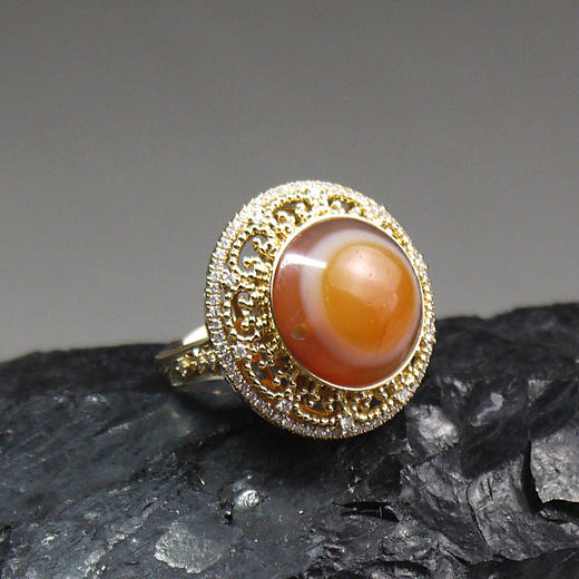 羊眼板珠“如意眼”戒指 商品图0