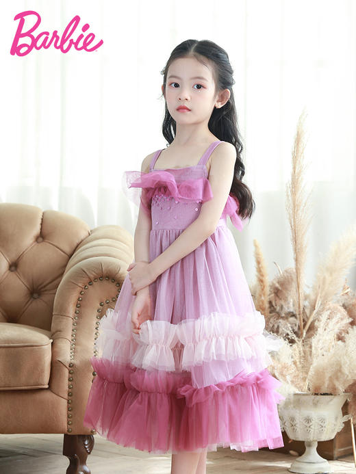 pureshare 女童连衣裙2021夏新款蓬蓬公主裙宝宝裙子-西西里小人鱼 商品图1