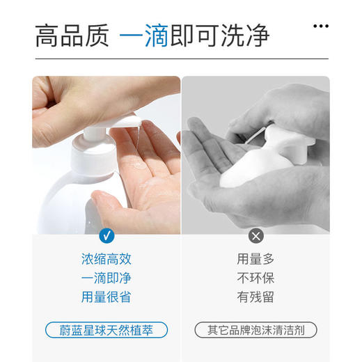 美国蔚蓝星球宝宝奶瓶果蔬清洁剂低敏无香安全无刺激 商品图2