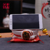 金石工坊大嘴招财猫万用座手机支架可爱桌面陶瓷创意摆件 商品缩略图6