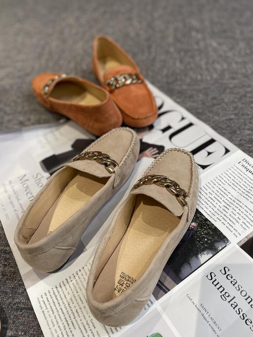 西村名物2021秋季新款豆豆鞋百搭一脚蹬软底单鞋T21CM34141 商品图1