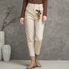 Famecoco范可儿休闲裤女秋季纯棉直筒裤长裤F216GA004 商品缩略图2