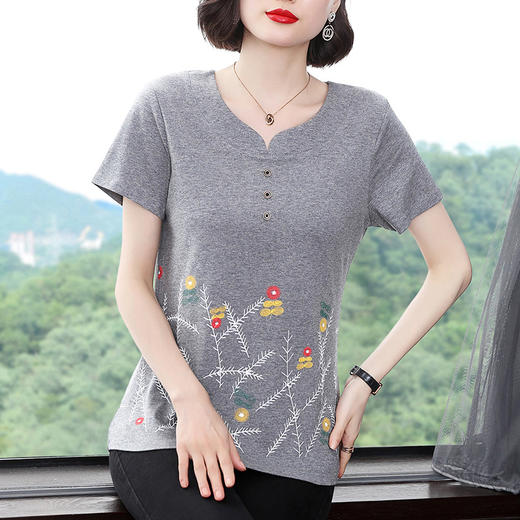 GYH  6918大码时尚女纯棉短袖T恤 商品图1
