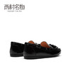西村名物2021年秋季新款豆豆鞋女春秋百搭平底单鞋一脚蹬T21CM34191 商品缩略图3