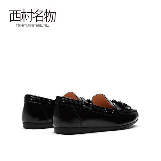 西村名物2021年秋季新款豆豆鞋女春秋百搭平底单鞋一脚蹬T21CM34191 商品图3