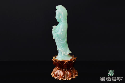 派瑞翡翠 翡翠摆件 糯种 绿色 紫色 商品图1