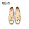 西村名物2021年秋季新款豆豆鞋女春秋百搭平底单鞋一脚蹬T21CM34191 商品缩略图2