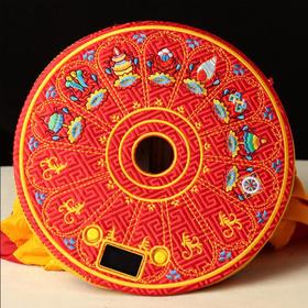 德田手拉电动转经轮+智能计数伞盖六字大明咒转经筒插电自动经筒