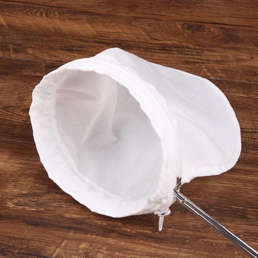 奶茶过滤袋（小/中/大 （一圈两布袋） 港式拉茶袋 不锈钢手柄 豆浆过滤棉布袋咖啡丝袜奶茶袋 商品图2