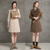 famecoco范可儿连衣裙套装两件套秋连衣裙马甲时尚套装F216EA002 商品缩略图4