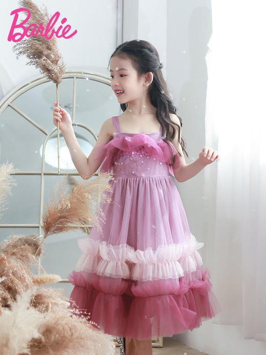 pureshare 女童连衣裙2021夏新款蓬蓬公主裙宝宝裙子-西西里小人鱼 商品图2