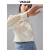 VIMAGE纬漫纪新款时尚通勤V领显瘦百搭小上衣女VC2113214 商品缩略图0