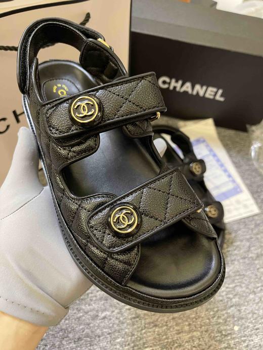 香奈儿经典款凉鞋，配全套包装，橡胶底耐磨防滑，鞋面牛皮耐穿舒适，清仓特价处理🉐️，实拍 商品图3