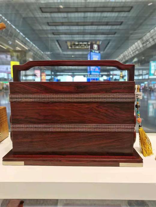 W°紫檀双层提梁盒 商品图0