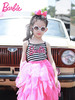 【非质量问题不退换】Barbie芭比 夏日舞会 女童吊带新款夏T恤上衣纯棉 商品缩略图3