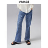 VIMAGE纬漫纪新款时尚通勤休闲显瘦百搭牛仔裤VC2105210 商品缩略图2