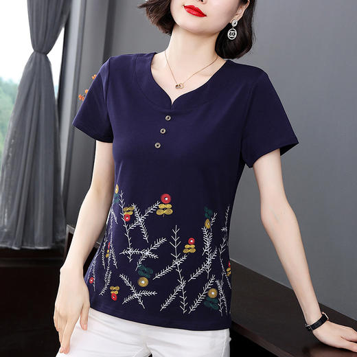 GYH  6918大码时尚女纯棉短袖T恤 商品图2