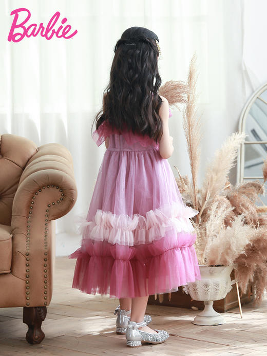 pureshare 女童连衣裙2021夏新款蓬蓬公主裙宝宝裙子-西西里小人鱼 商品图4