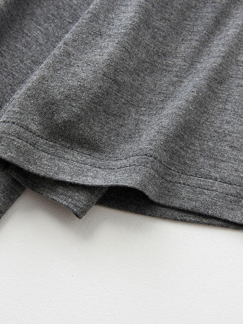 【服饰鞋包】丝萝春秋夏季莫代尔家居服男士薄款宽松单上衣打底宅睡衣 商品图4