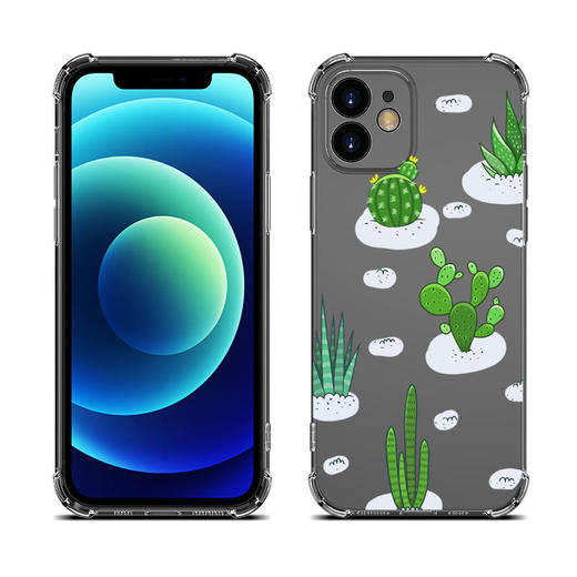 【手机壳 】适用于苹果/安卓透明印花1.5mm加厚 转音防尘手机壳 商品图4