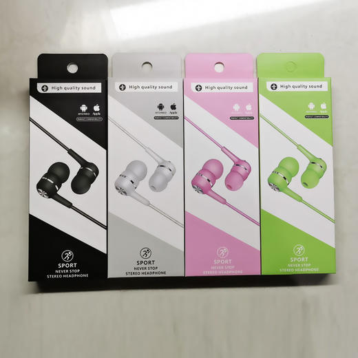 【手机耳机】新款简约通用入耳式耳机直插型电脑手机带麦耳机线控耳机 商品图3