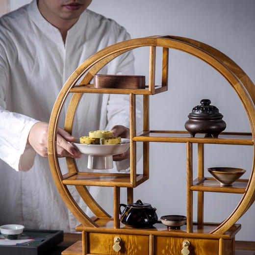 金丝楠木明式厅堂雅藏，珍稀百年老料，传统榫卯工艺，风雅代代传家 商品图5