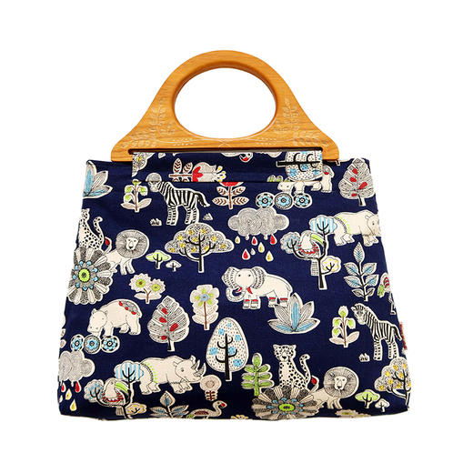 HUJI祤集Embrace手提包插画动物树林 商品图1