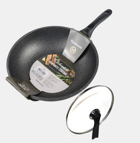 凯晨德乐 麦饭石两用炒锅32cm 含礼盒和锅盖 韩国