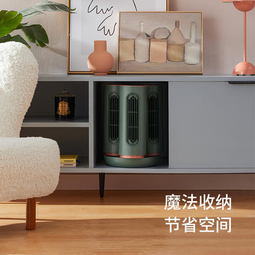 edon爱登魔方塔扇电风扇收纳家用落地遥控扇空气循环台立无叶电扇 商品图3