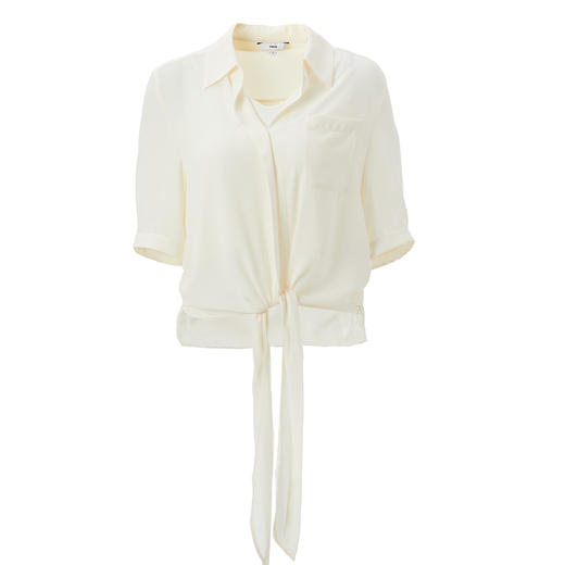 VIMAGE纬漫纪夏季新款时尚百搭纯色系带小上衣V1513130 商品图4