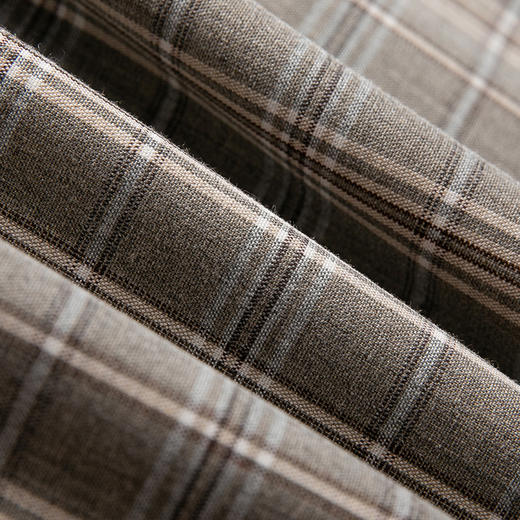 Famecoco范可儿个性格子衬衫女秋薄款腰封收腰衬衣F216BH013 商品图4