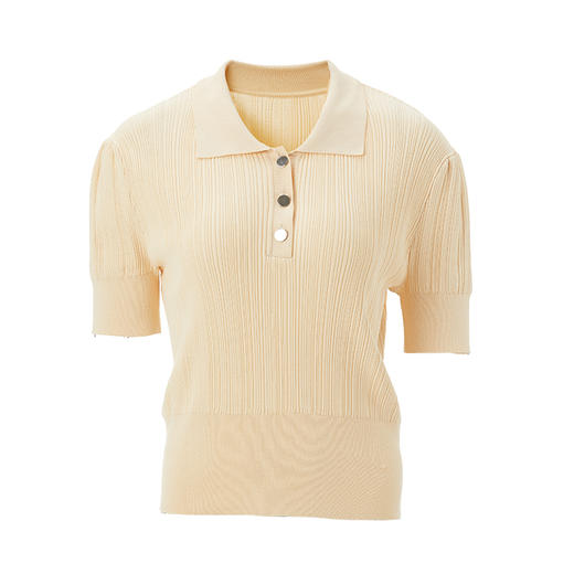 VIMAGE纬漫纪夏季新款透气修身短袖针织衫V1501117 商品图4