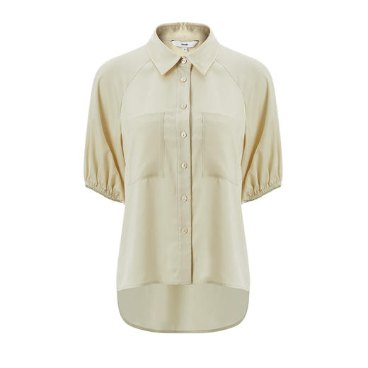 VIMAGE纬漫纪夏季新款通勤百搭时尚泡泡袖T恤衬衫上衣V1509133 商品图4