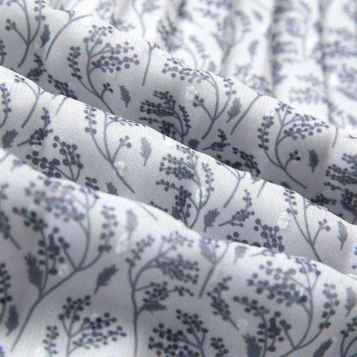 Famecoco范可儿碎花连衣裙秋两件套百褶裙马甲套装裙F216EA008 商品图4