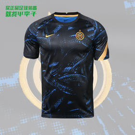 小李子:正品NIKE/耐克21-22赛季国际米兰热身训练短袖CW4880-414