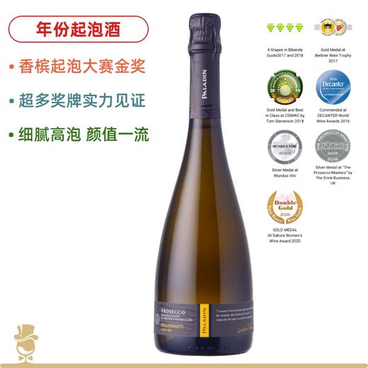 击败众多香槟夺金奖！Paladin Millesimato Extra Dry Prosecco Doc 帕拉丁绝干年份普罗塞克起泡酒 商品图0