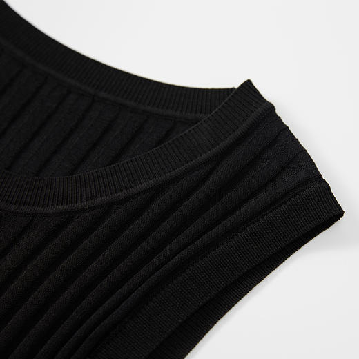 VIMAGE纬漫纪夏季新款纯色圆领宽带无袖内搭显瘦上衣针织衫V1501118 商品图6