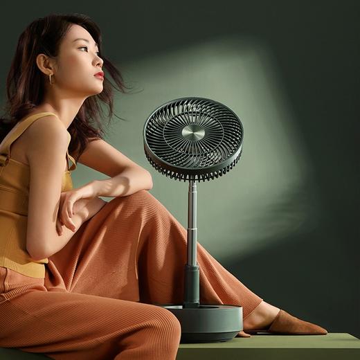 edon爱登悬浮收纳落地扇电风扇家用台式充电空气循环电扇伸缩折叠 商品图5